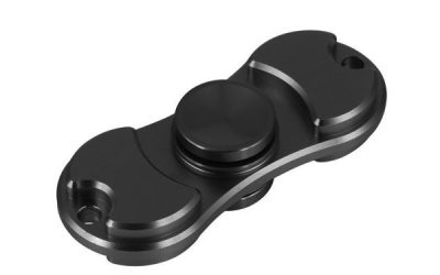 Dual Aluminium Black Fidget Spinner