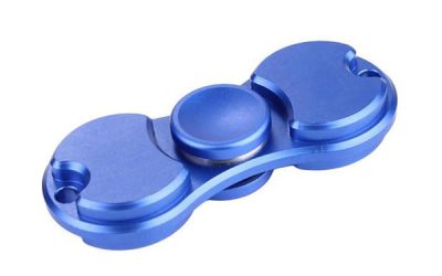 Dual Aluminium Blue Fidget Spinner