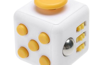 Fidget Cube White & Yellow