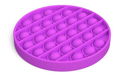 Fidget Push Pop It Bubble Circle Purple