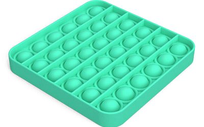 Fidget Push Pop It Bubble Square Green