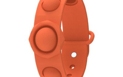 Fidget Watch Push Pop It Bubble Orange