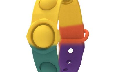 Fidget Watch Push Pop It Bubble Rainbow
