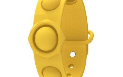 Fidget Watch Push Pop It Bubble Yellow