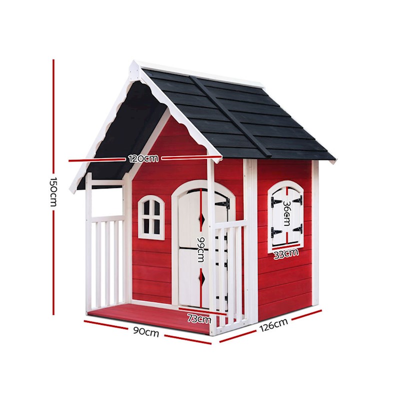 Kids Cubby House Wooden - Image 2
