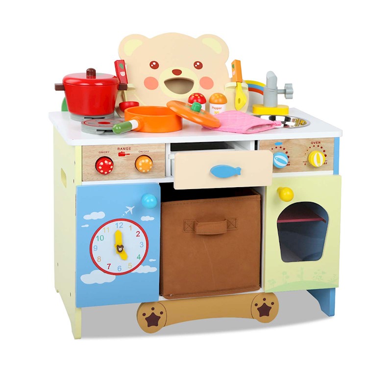 Kitchen Playset Wooden Bear
