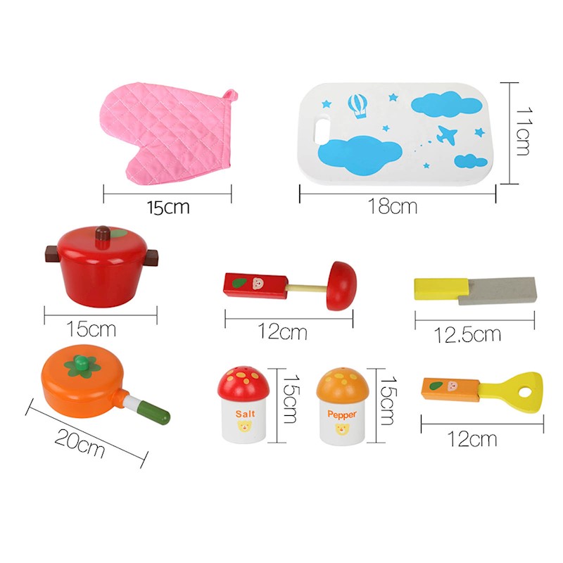 Kitchen Playset Wooden Bear - Image 3