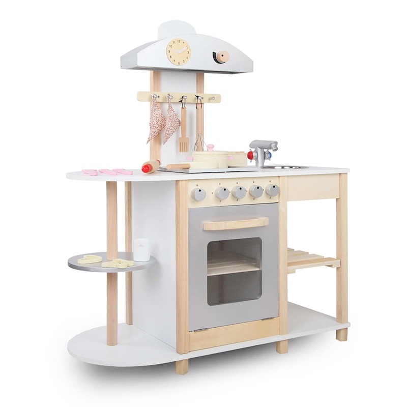Kitchen Playset Wooden White Style 2