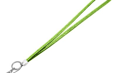 Lanyard Rhinestone Crystal Bling Cruise Travel ID Green