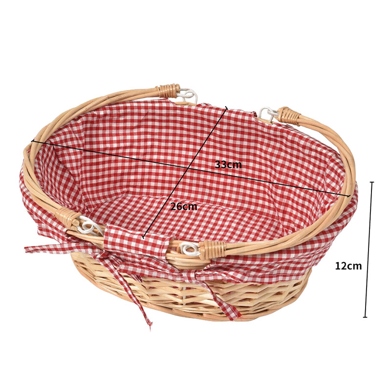 Picnic Basket Wicker Hamper Deluxe - Image 2