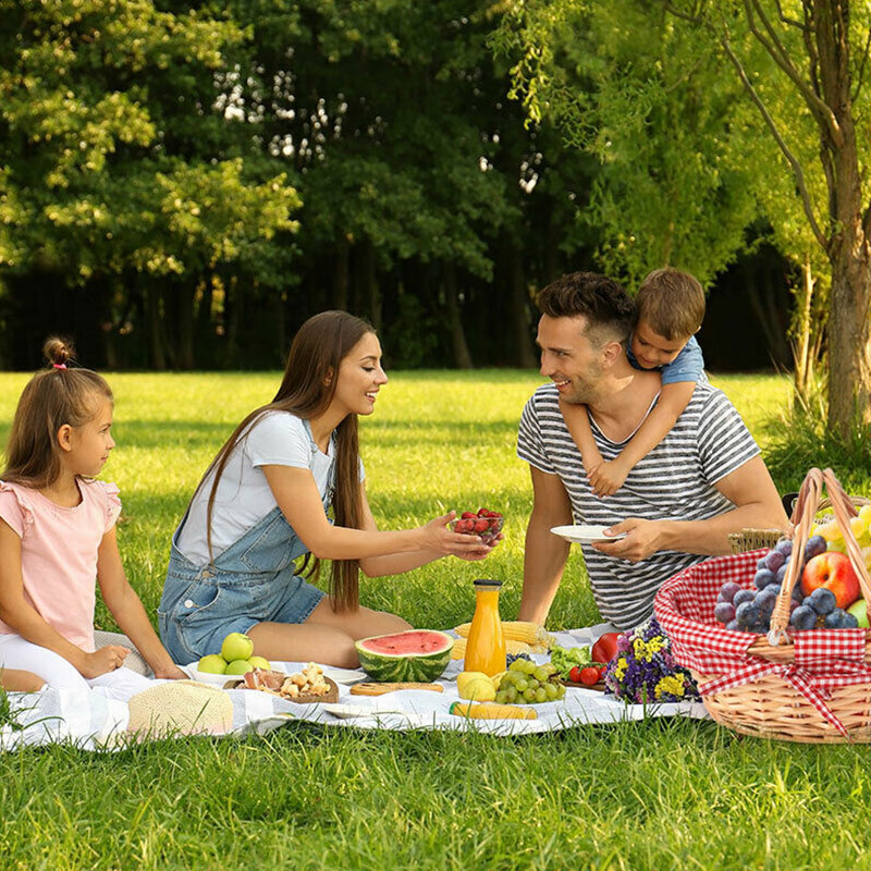 Picnic Basket Wicker Hamper Deluxe - Image 3